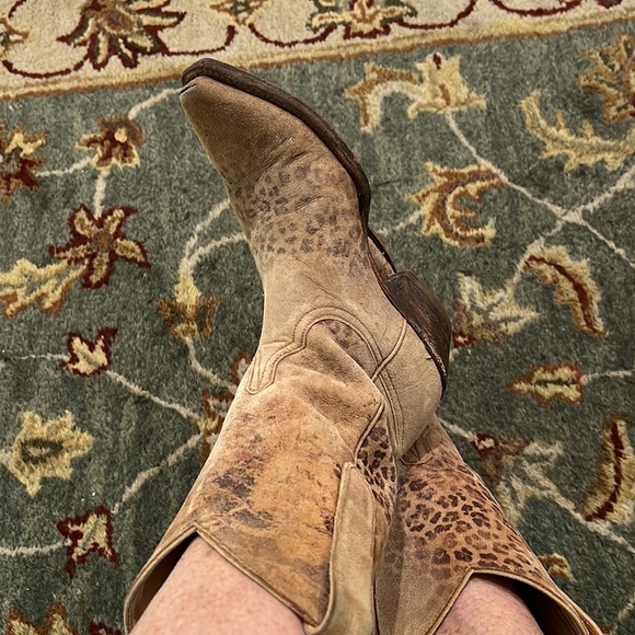 New Old Gringo Leopardito Leather Cowboy Boots 10” Size 6 - Picture 16 of 16